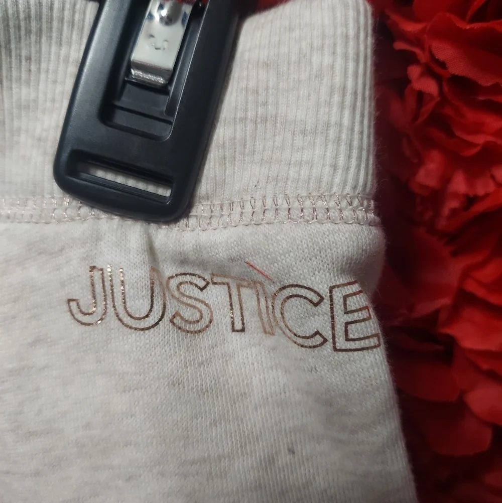 Justice NWT Girls 16 Plus Active Joggers Cream Colored